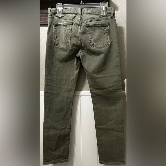 7 FOR ALL MANKIND Olive Distressed Jeans - Picture 5 of 10